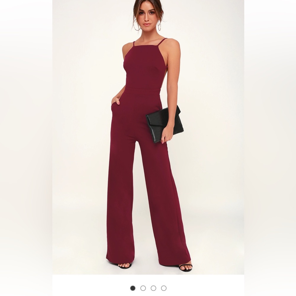 Maroon jumpsuit - Picture 2 of 3